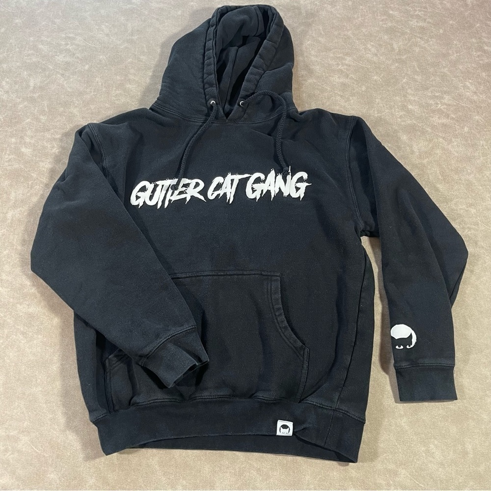 Gutter Can Gang‎ Black and White Hoodie Size M